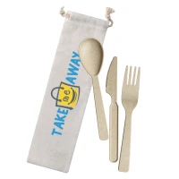 Wheat Straw Utensils In Bag UTS002